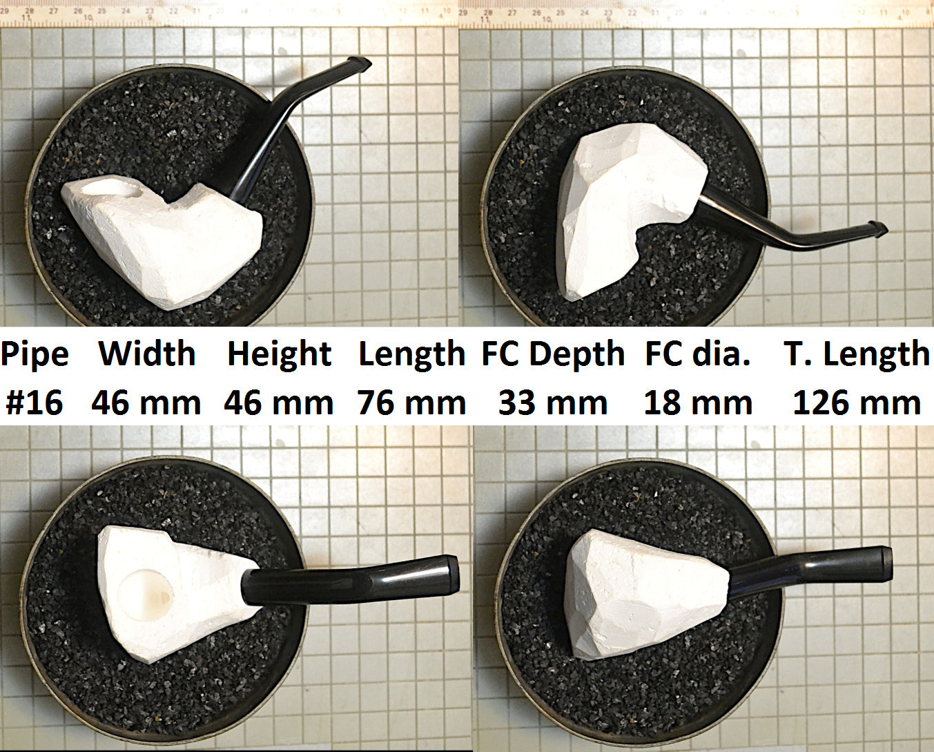 GENUINE MEERSCHAUM BLOCK PIPE KITS M-L SIZES
