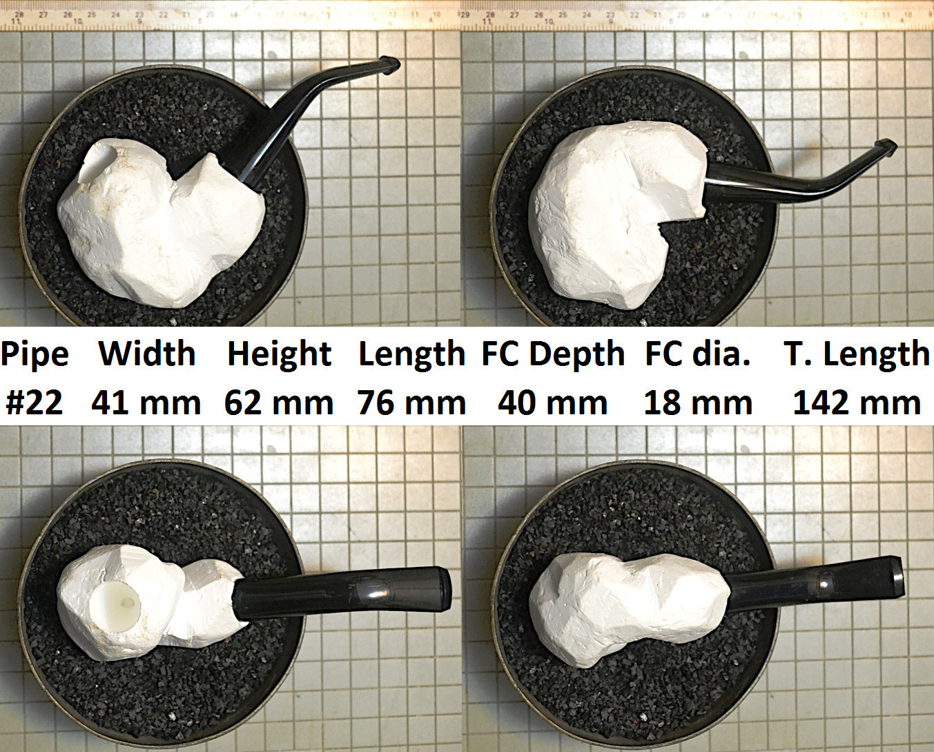 GENUINE MEERSCHAUM BLOCK PIPE KITS M-L SIZES