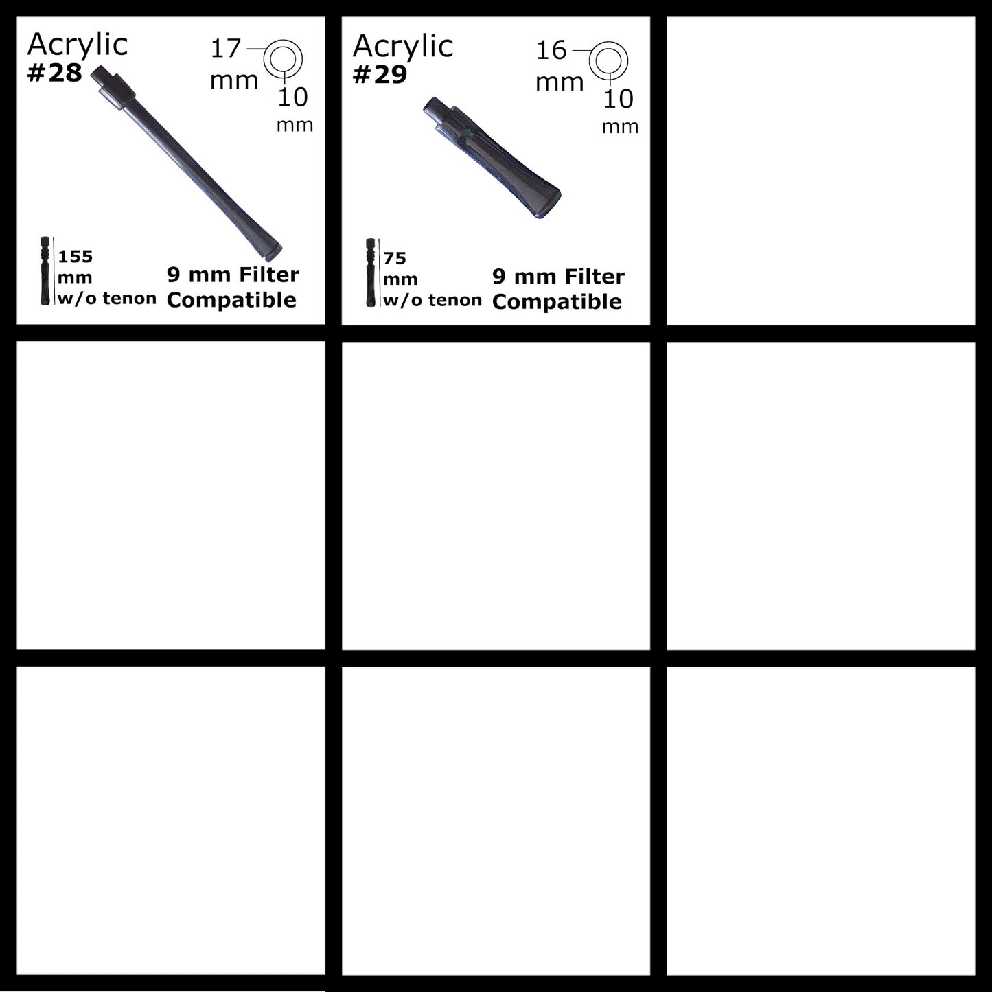 SMOKING PIPE MOUTHPIECES