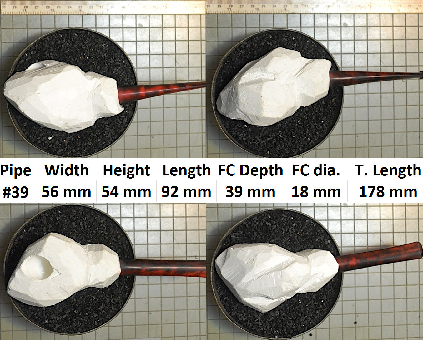 GENUINE MEERSCHAUM BLOCK PIPE KITS L - XL SIZES