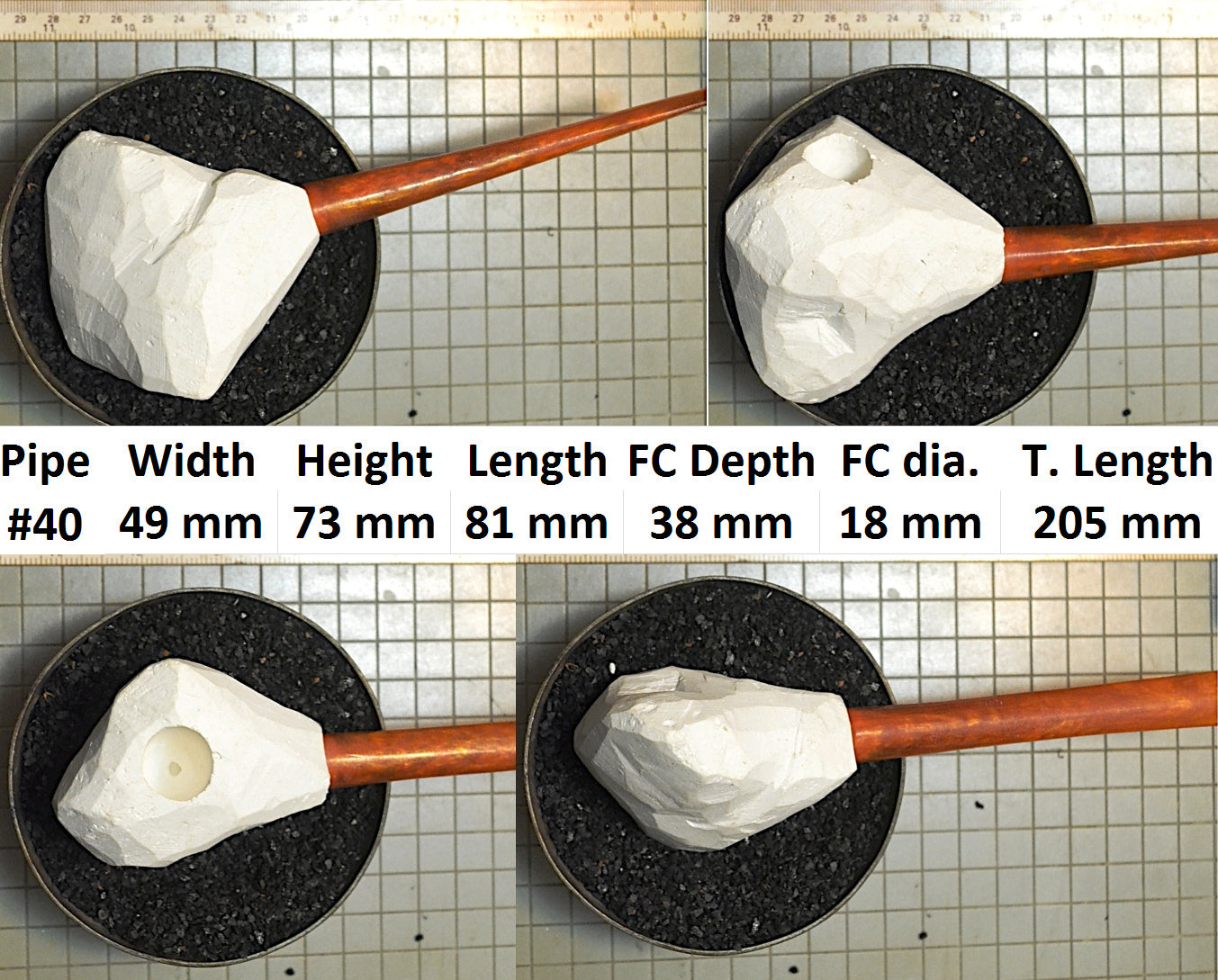 GENUINE MEERSCHAUM BLOCK PIPE KITS L - XL SIZES