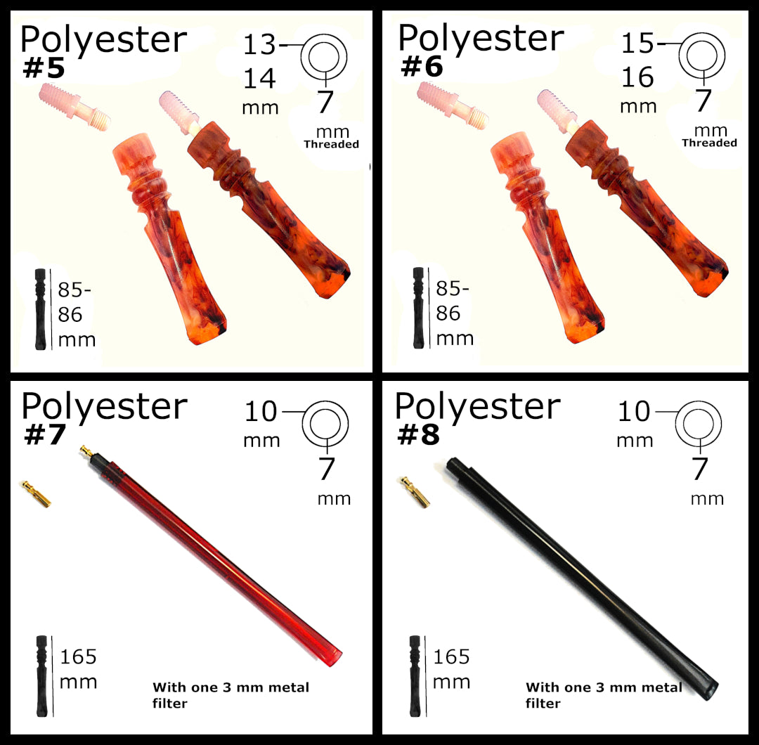SMOKING PIPE MOUTHPIECES.