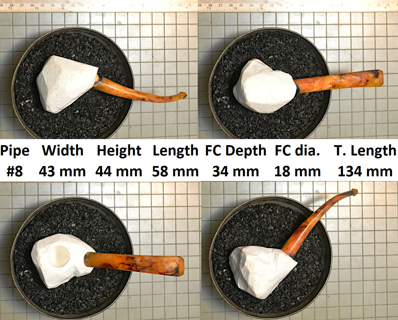 GENUINE MEERSCHAUM BLOCK PIPE KITS M SIZES