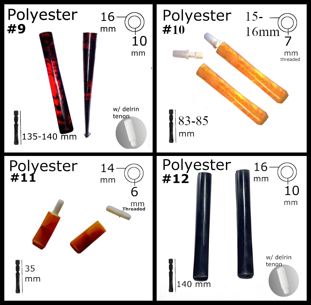 SMOKING PIPE MOUTHPIECES.