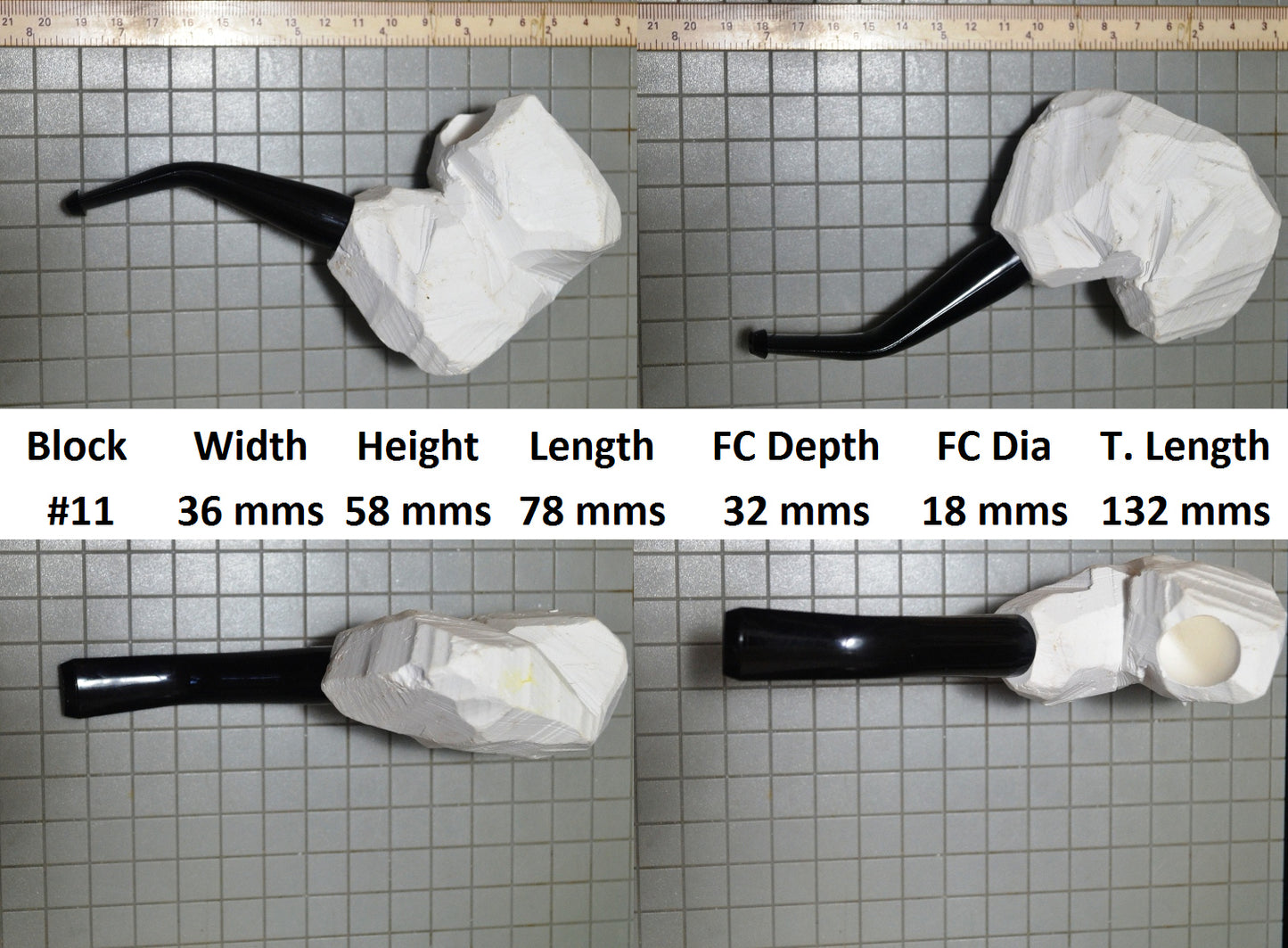 GENUINE MEERSCHAUM BLOCK PIPE KITS M SIZES