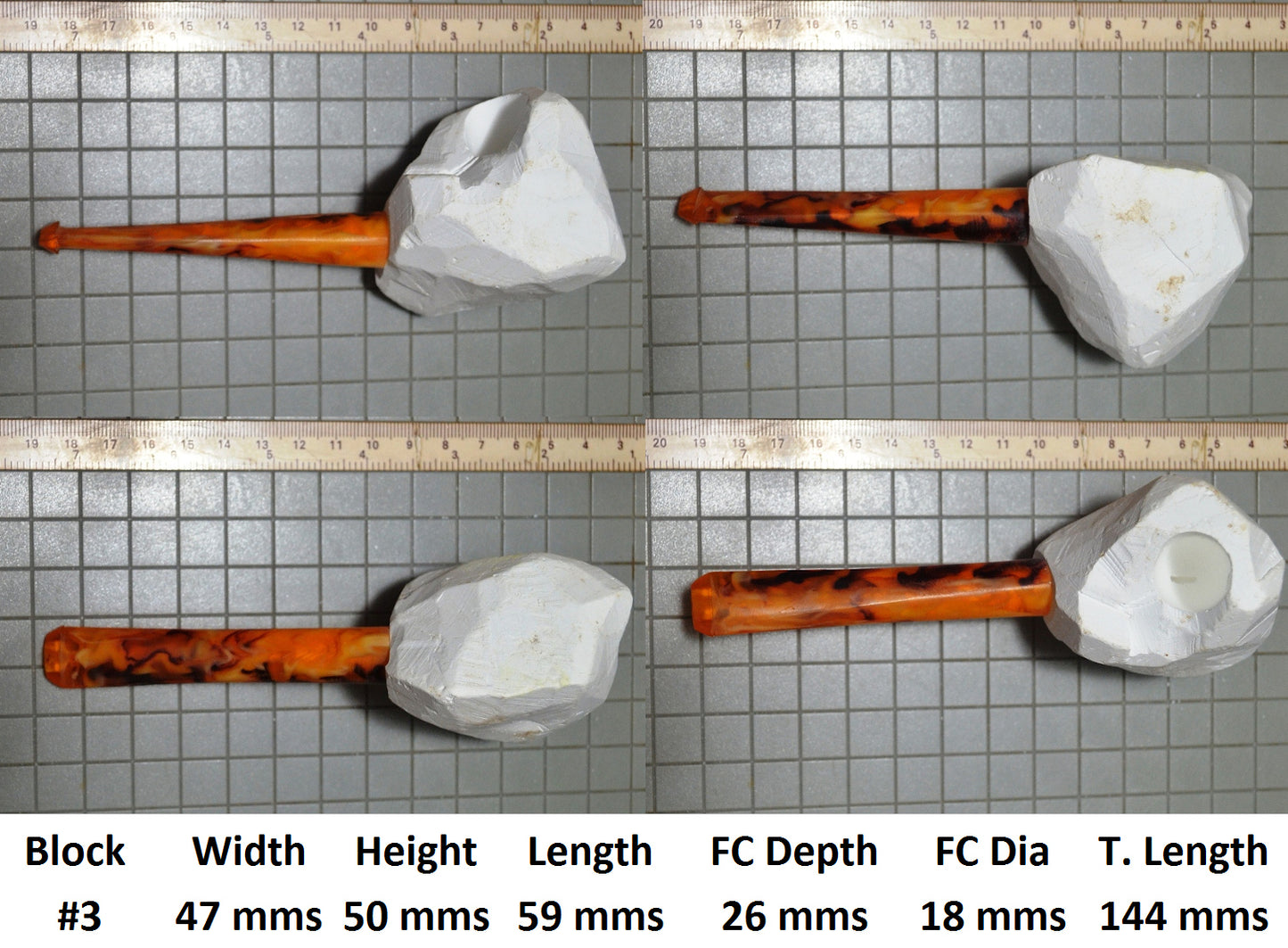 GENUINE MEERSCHAUM BLOCK PIPE KITS M SIZES