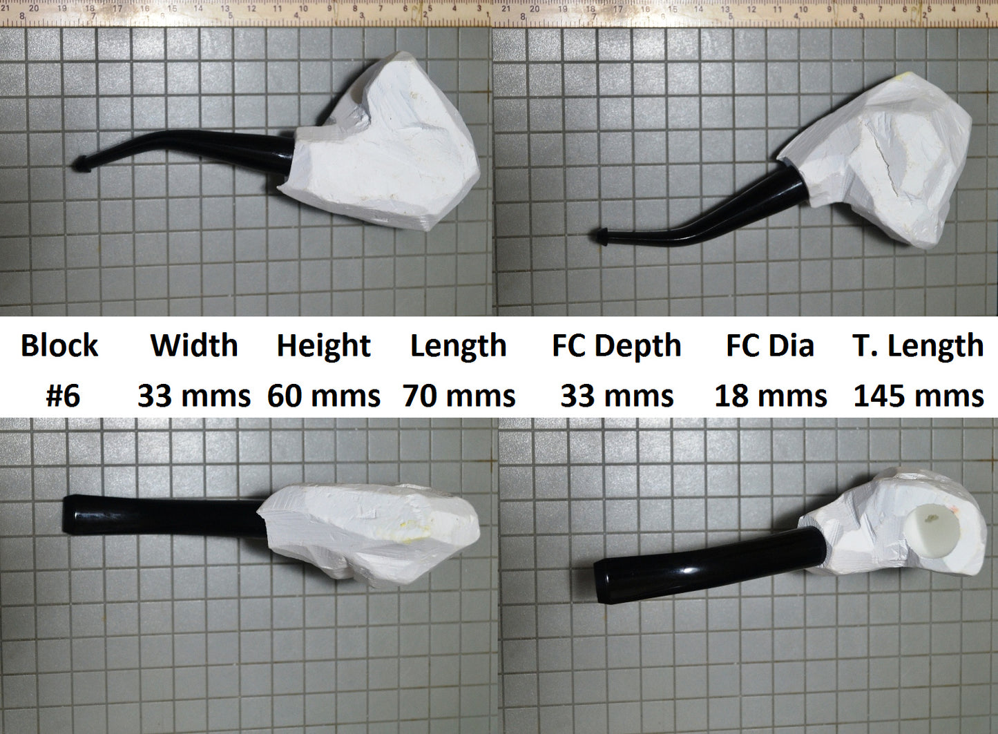 GENUINE MEERSCHAUM BLOCK PIPE KITS M SIZES