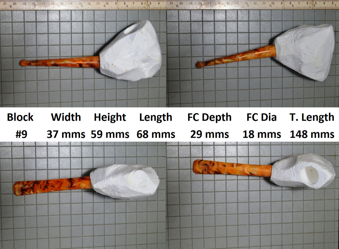 GENUINE MEERSCHAUM BLOCK PIPE KITS M SIZES