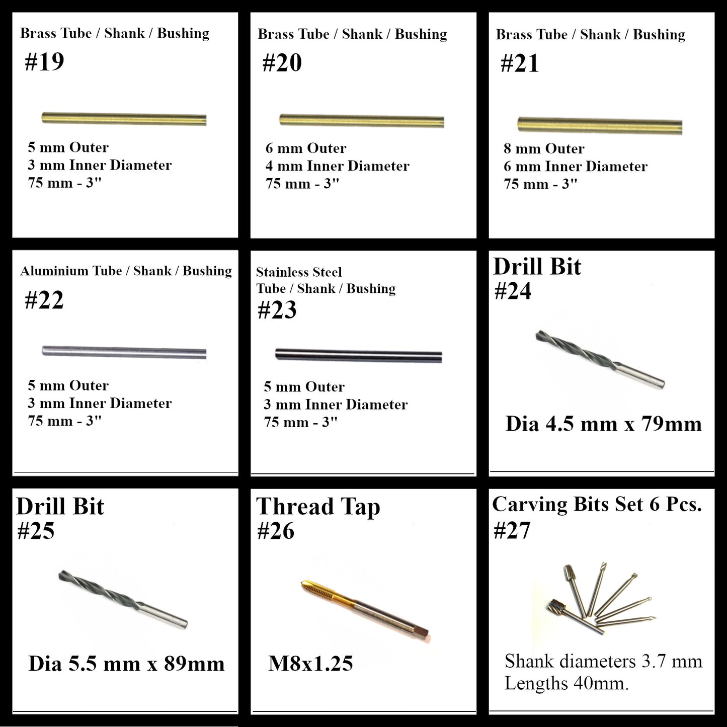 METAL SHANK SMOKING PIPE STEMS