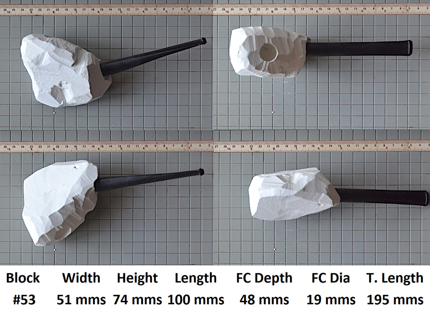 GENUINE MEERSCHAUM BLOCK PIPE KITS L - XL SIZES
