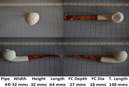 GENUINE MEERSCHAUM HANDMADE  PIPES GR#2