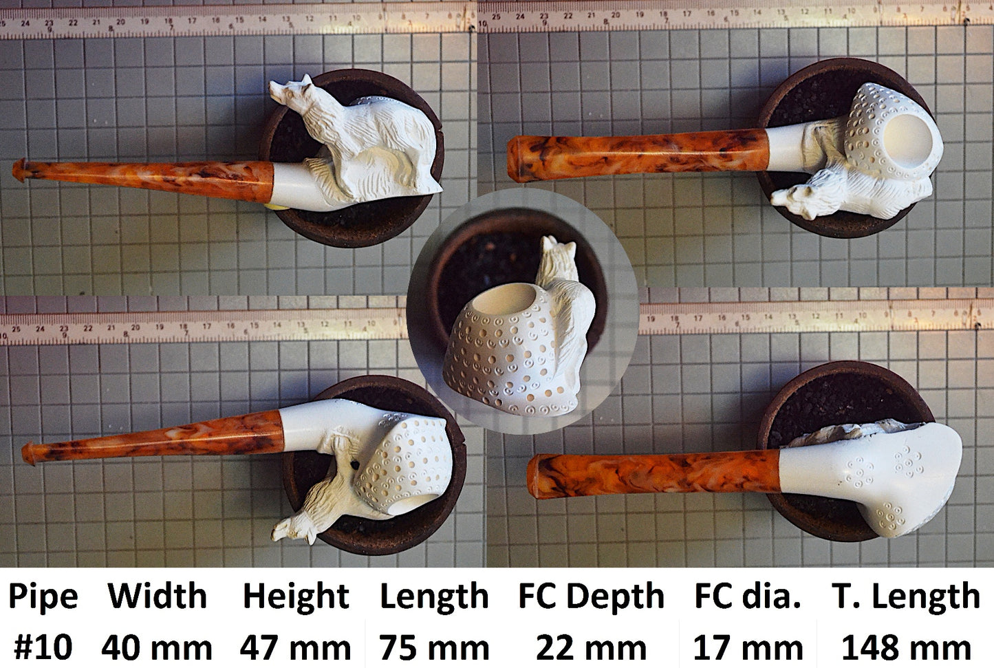 GENUINE MEERSCHAUM HANDMADE  PIPES GR#2