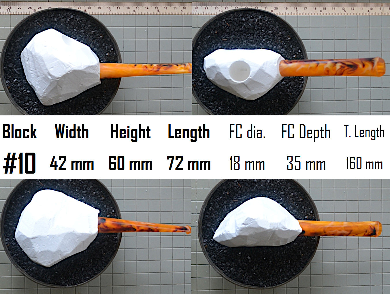 GENUINE MEERSCHAUM BLOCK PIPE KITS M SIZES