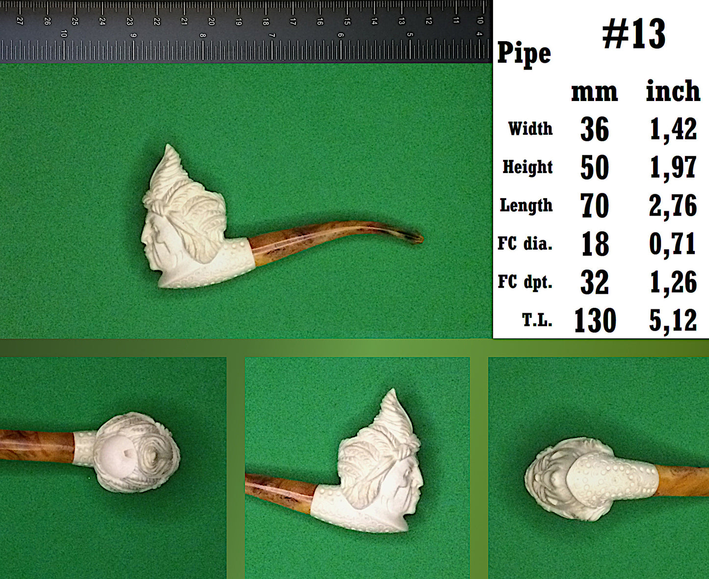 GENUINE MEERSCHAUM HANDMADE  PIPES BATCH#2