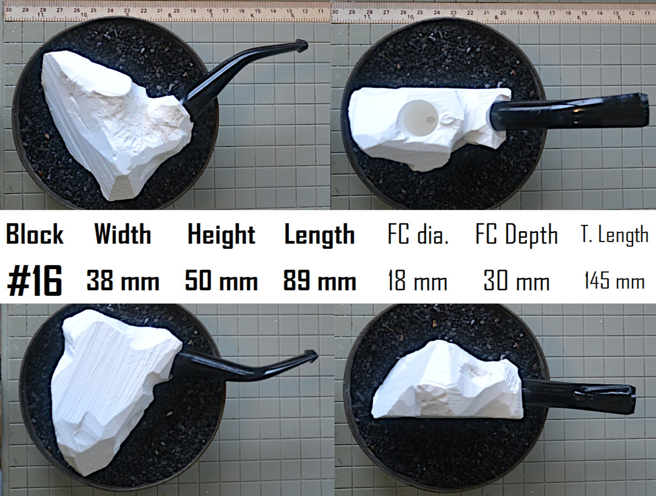 GENUINE MEERSCHAUM BLOCK PIPE KITS M-L SIZES