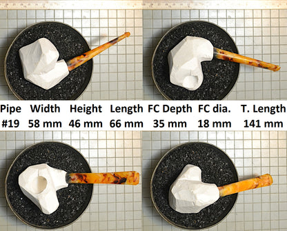 GENUINE MEERSCHAUM BLOCK PIPE KITS M-L SIZES