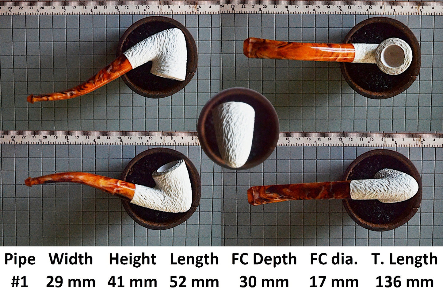 GENUINE MEERSCHAUM HANDMADE  PIPES GR#2