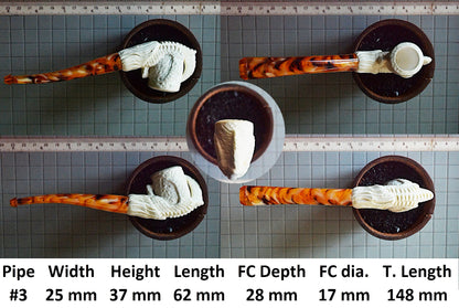 GENUINE MEERSCHAUM HANDMADE  PIPES GR#2