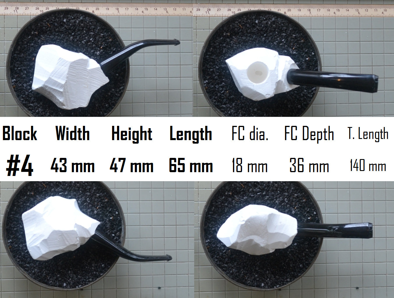 GENUINE MEERSCHAUM BLOCK PIPE KITS M SIZES
