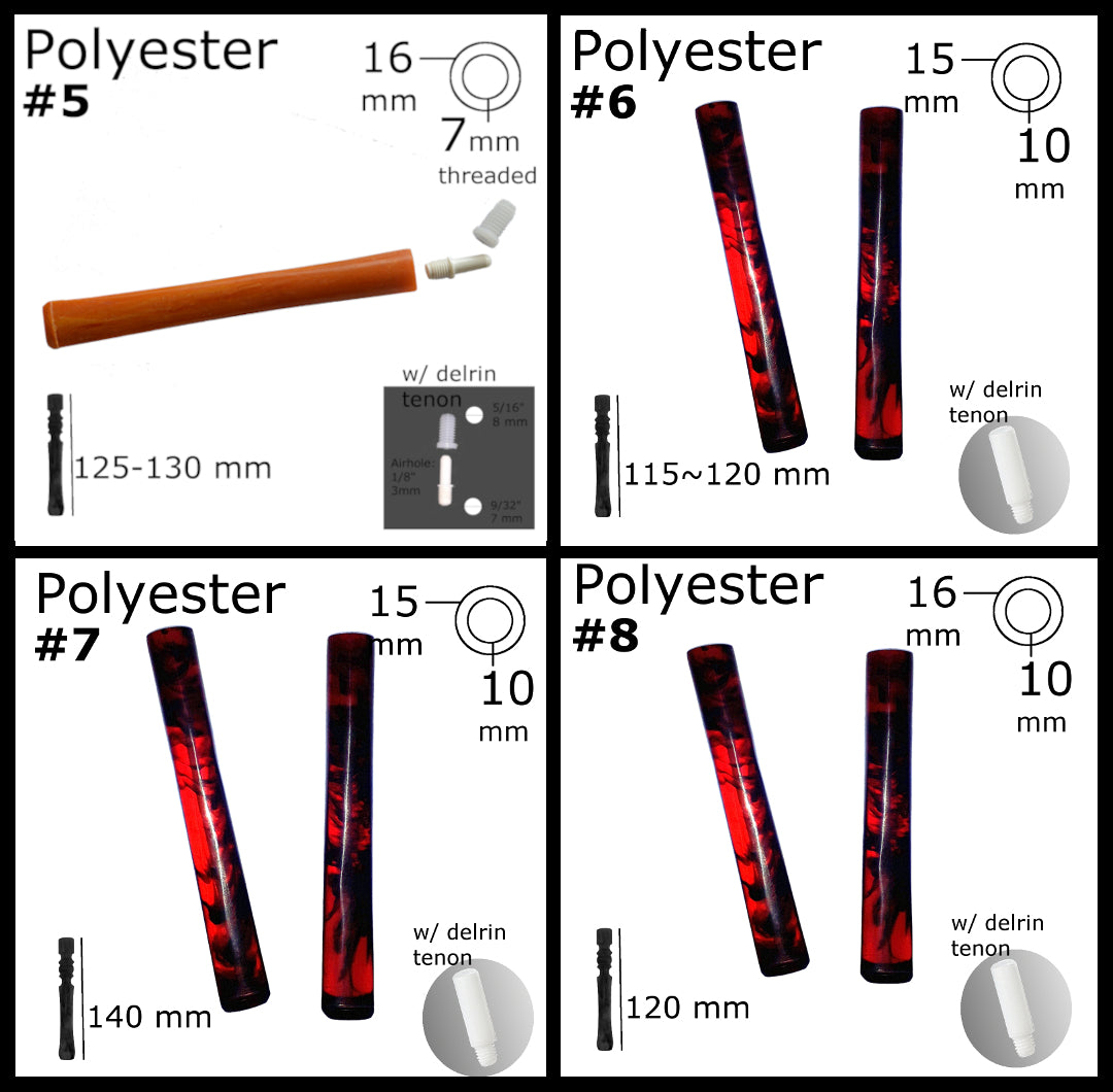SMOKING PIPE MOUTHPIECES.
