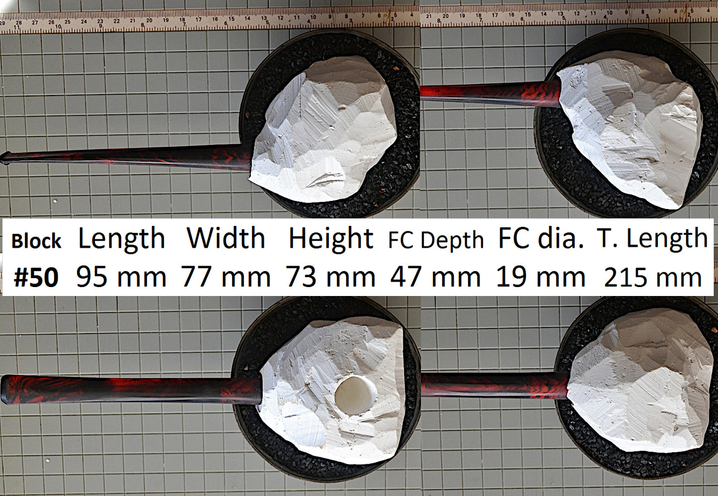 GENUINE MEERSCHAUM BLOCK PIPE KITS L - XL SIZES