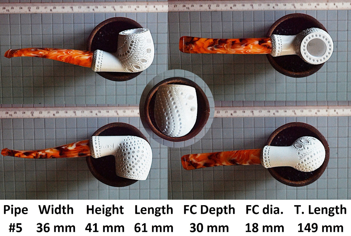 GENUINE MEERSCHAUM HANDMADE  PIPES GR#2