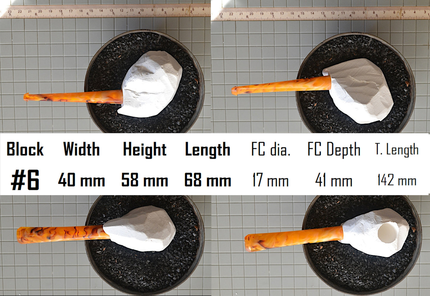 GENUINE MEERSCHAUM BLOCK PIPE KITS M SIZES