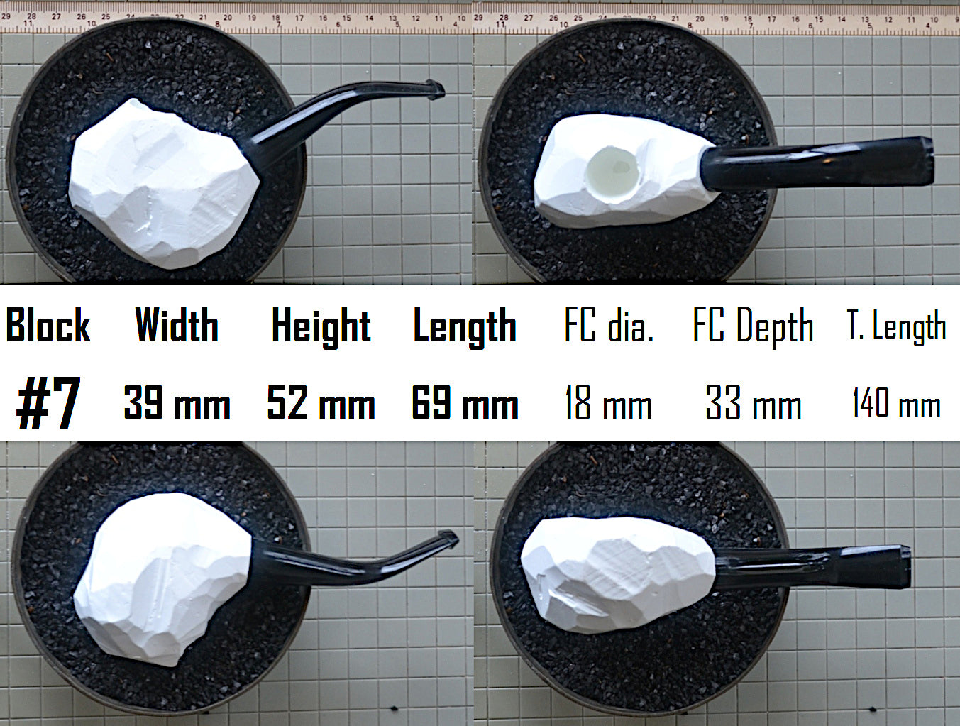 GENUINE MEERSCHAUM BLOCK PIPE KITS M SIZES
