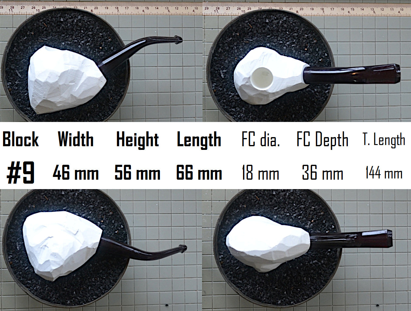 GENUINE MEERSCHAUM BLOCK PIPE KITS M SIZES