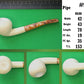 GENUINE MEERSCHAUM HANDMADE  PIPES BATCH#2
