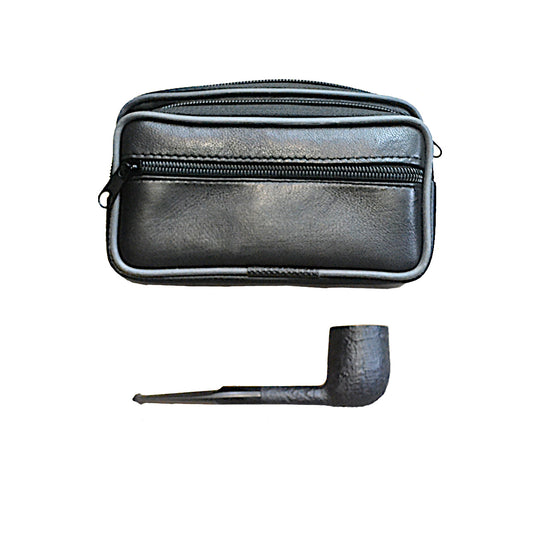 GENUINE LEATHER PIPE / TOBACCO POUCH