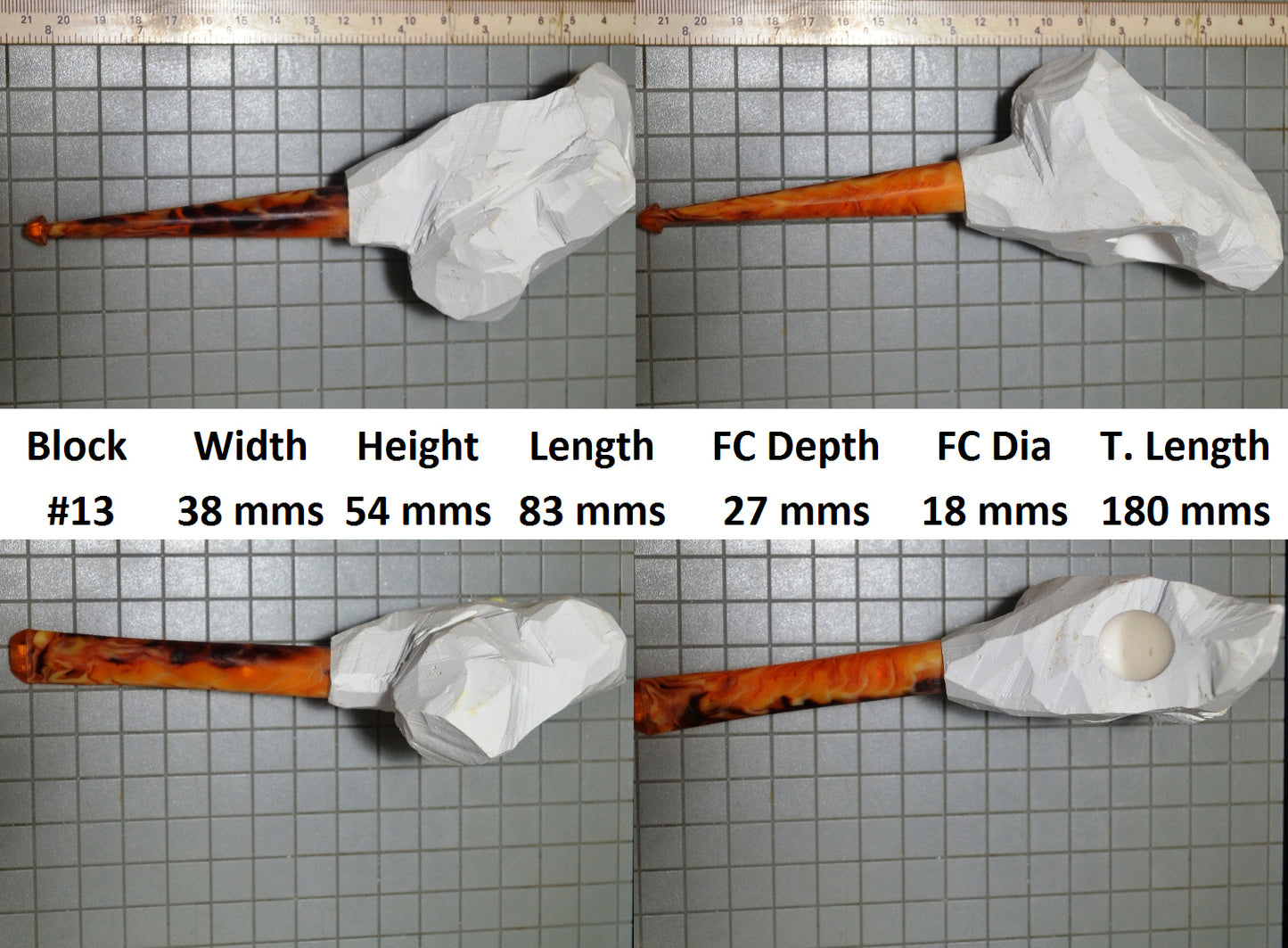 GENUINE MEERSCHAUM BLOCK PIPE KITS M SIZES