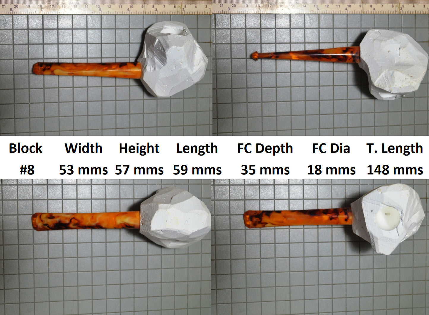 GENUINE MEERSCHAUM BLOCK PIPE KITS M SIZES