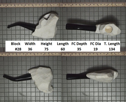 GENUINE MEERSCHAUM BLOCK PIPE KITS M-L SIZES