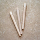 SMOKING PIPE SHANK EXTENSION. 3 PCS LOT. MADE OUT OF BERBERIS HARD WOOD.